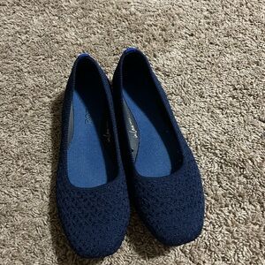 Rothy's The Max Square in Deep Navy Crochet